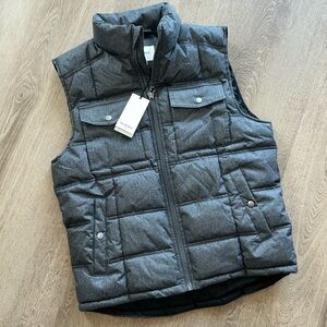 Men’s vest charcoal, gray size medium